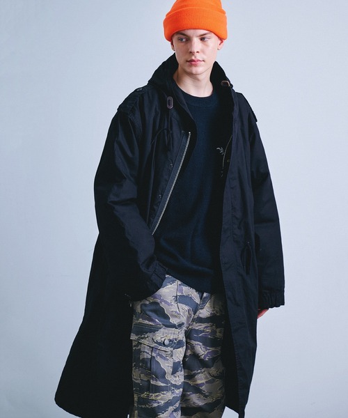 HOUSTON（ヒューストン）の「【カラー・サイズ追加】【6サイズ展開】HOUSTON ヒューストン M-51 PARKA モッズコート 3WAY コート＆キルティングライナー2点セット（モッズコート・メンズ・ブラック/オリーブ/ベージュ・XXXS/XXS/XS/S/M/L）」の11枚目の写真