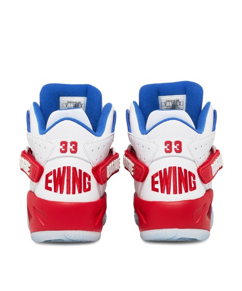 EWING（ユーイング）の「EWING/ユーイング メンズ スニーカー バッシュ ハイカット ストリート ROUGE ﾛｰｼﾞｰ復刻 パトリックユーイング PEWF-003（スニーカー・メンズ・ホワイト×レッド/ブラック・28.0cm/27.0cm/26.0cm）」の9枚目の写真