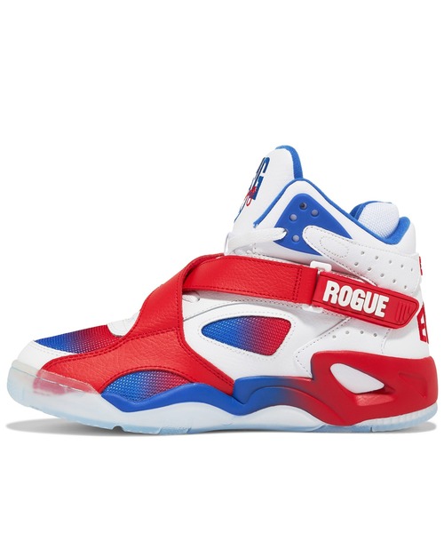 EWING（ユーイング）の「EWING/ユーイング メンズ スニーカー バッシュ ハイカット ストリート ROUGE ﾛｰｼﾞｰ復刻 パトリックユーイング PEWF-003（スニーカー・メンズ・ホワイト×レッド/ブラック・28.0cm/27.0cm/26.0cm）」の7枚目の写真