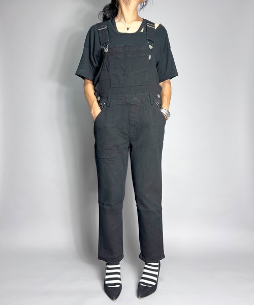 BEATJIVE（ビートジャイブ）の「オーバーオール サロペット チェック 尻尾 レディース（サロペット/オーバーオール・レディース・ホワイト系その他/ブラック系その他・SMALL）」の7枚目の写真