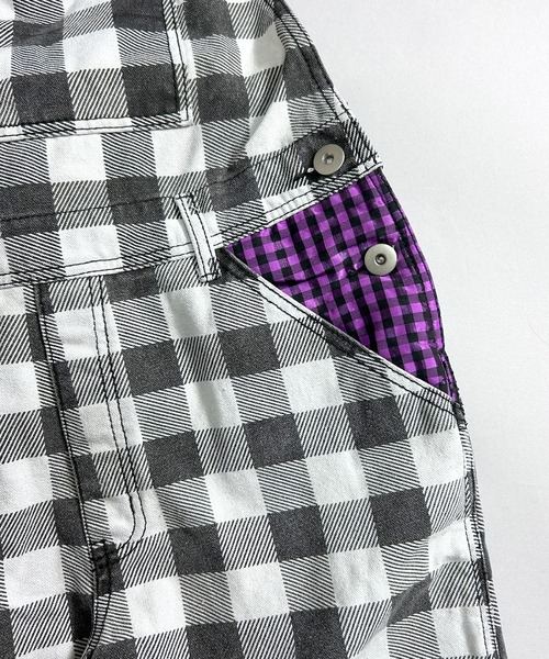 BEATJIVE（ビートジャイブ）の「オーバーオール サロペット チェック 尻尾 レディース（サロペット/オーバーオール・レディース・ホワイト系その他/ブラック系その他・SMALL）」の11枚目の写真