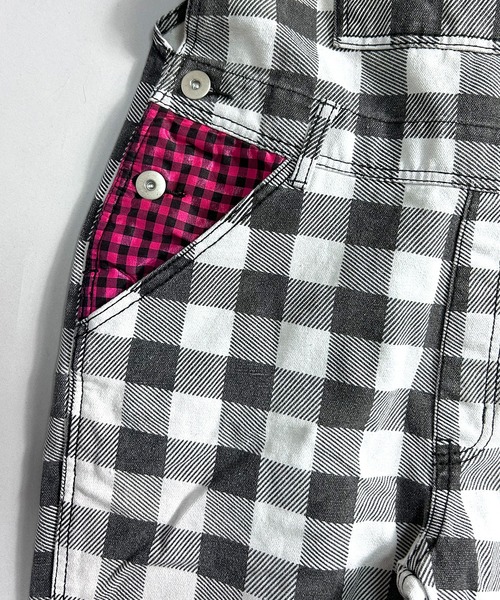 BEATJIVE（ビートジャイブ）の「オーバーオール サロペット チェック 尻尾 レディース（サロペット/オーバーオール・レディース・ホワイト系その他/ブラック系その他・SMALL）」の12枚目の写真