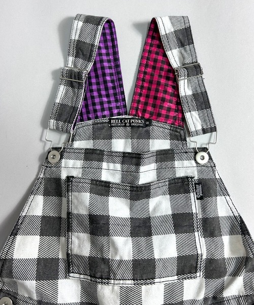 BEATJIVE（ビートジャイブ）の「オーバーオール サロペット チェック 尻尾 レディース（サロペット/オーバーオール・レディース・ホワイト系その他/ブラック系その他・SMALL）」の13枚目の写真