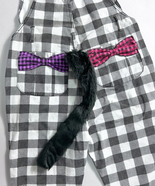 BEATJIVE（ビートジャイブ）の「オーバーオール サロペット チェック 尻尾 レディース（サロペット/オーバーオール・レディース・ホワイト系その他/ブラック系その他・SMALL）」の16枚目の写真