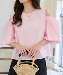 オープンショルダー」に該当するピンク/桃色系のファッション