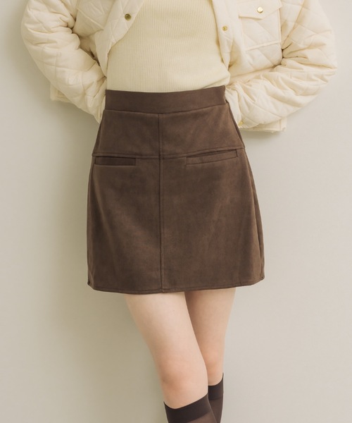 スエードミニスカート（スカート）｜NEUNA（ヌナ）のファッション通販