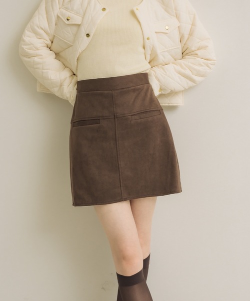スエードミニスカート（スカート）｜NEUNA（ヌナ）のファッション通販