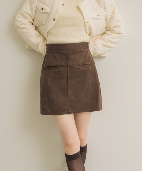 スエードミニスカート（スカート）｜NEUNA（ヌナ）のファッション通販