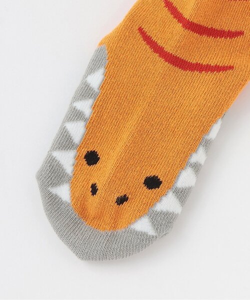 kladskap(クレードスコープ)の「恐竜ショートソックス(ソックス/靴下・キッズ・レンガ/グリーン・SS/S/M/L)」の4枚目の写真