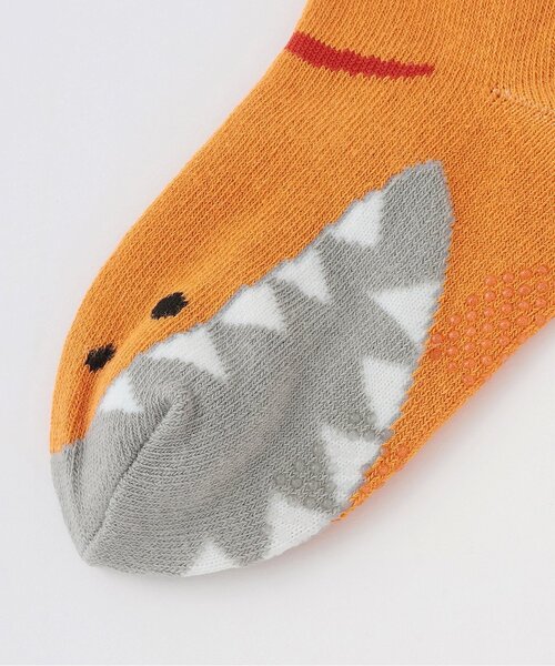 kladskap(クレードスコープ)の「恐竜ショートソックス(ソックス/靴下・キッズ・レンガ/グリーン・SS/S/M/L)」の5枚目の写真