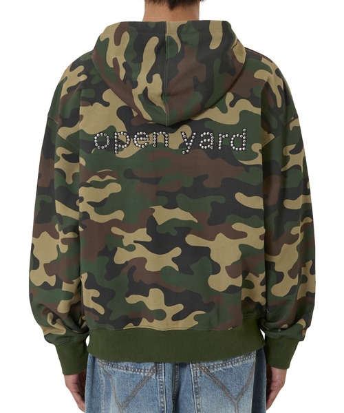 OY(オーワイ)の「『OY/オーワイ』LAYERED STUD HOODIE ZIP UP/レイヤードスタッドジップアップパーカー (迷彩)(パーカー・レディース・カモフラージュ・M/L)」の5枚目の写真
