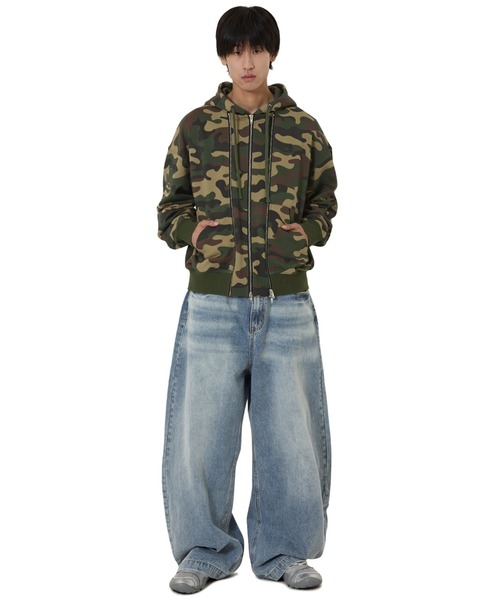 OY ジャンパー OY/オーワイ』LAYERED STUD HOODIE ZIP UP/レイヤードスタッドジップ