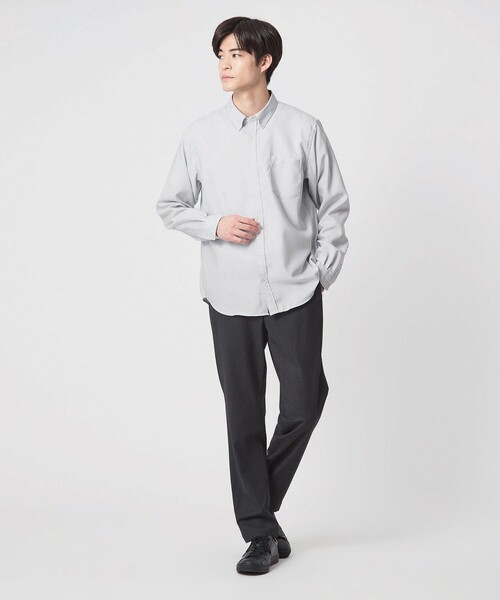 green label relaxing（グリーンレーベルリラクシング）の「W/R オックス ボタンダウン シャツ（シャツ/ブラウス・メンズ・ライトグレー/ホワイト/ネイビー/ライラック・L/S/M/XL）」の17枚目の写真