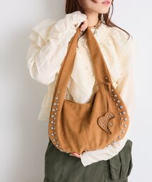 w closet | ハートチャーム付スエードBAG(トートバッグ)