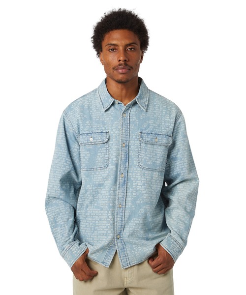 HUF（ハフ）の「CEREMONY DENIM SHIRT（シャツ/ブラウス・メンズ・インディゴブルー・XL/L/XXL/M/S）」の3枚目の写真