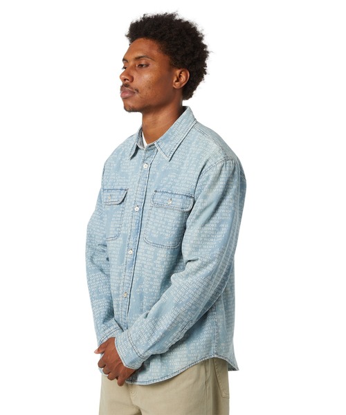 HUF（ハフ）の「CEREMONY DENIM SHIRT（シャツ/ブラウス・メンズ・インディゴブルー・XL/L/XXL/M/S）」の4枚目の写真