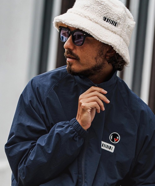 mj11049-Double Patch Cotton Like Nylon Jacket ナイロンジャケット