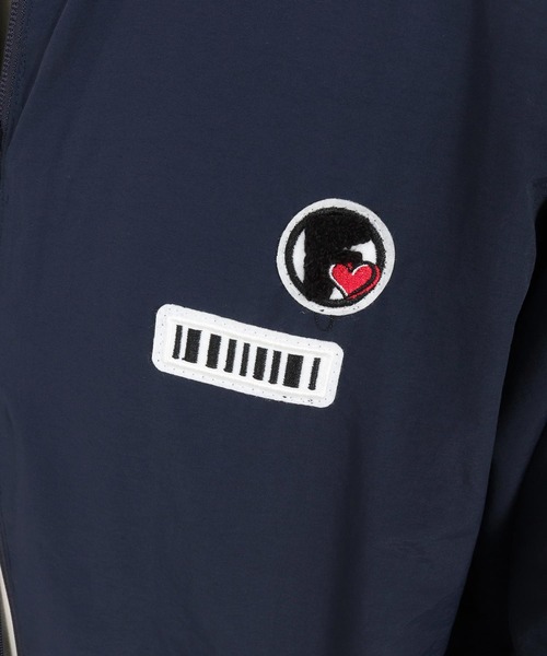mj11049-Double Patch Cotton Like Nylon Jacket ナイロンジャケット