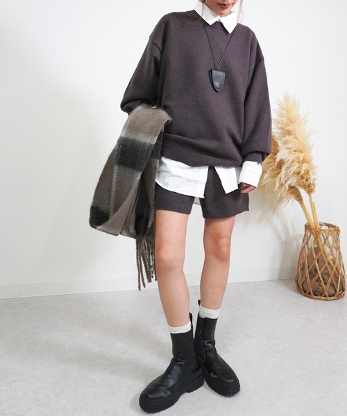 gossara(ゴサラ)の「【お問い合わせ多数】アルパカタッチショートパンツ(その他パンツ・レディース・ブラウン/グレー/ベージュ/ブラック・FREE)」の8枚目の写真