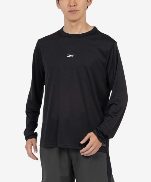 Reebok(リーボック)の「バスケットボール ロングスリーブTシャツ / BASKETBALL ESSENTIALS LS SHOOTING SHIRT(Tシャツ/カットソー・メンズ・グリーン/グレー/ブラック・LARGE/MEDIUM/SMALL/X-LARGE)」の1枚目の写真