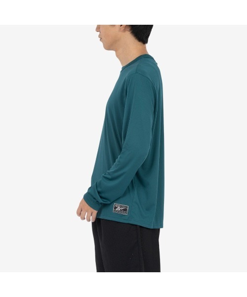 Reebok(リーボック)の「バスケットボール ロングスリーブTシャツ / BASKETBALL ESSENTIALS LS SHOOTING SHIRT(Tシャツ/カットソー・メンズ・グリーン/グレー/ブラック・LARGE/MEDIUM/SMALL/X-LARGE)」の12枚目の写真