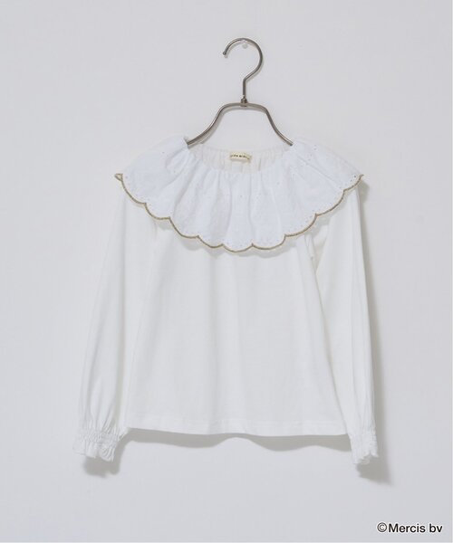 Lycee mine(リセマイン)の「【Miffy】【ソフトコットン】コットンレース衿トップス(Tシャツ/カットソー・キッズ・ネイビー/オフホワイト/ベージュ系その他/ライトピンク・130cm/110cm/140cm/120cm/100cm)」の6枚目の写真