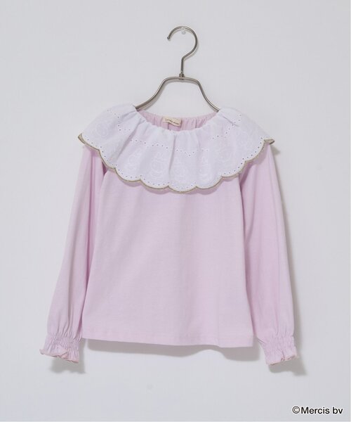 Lycee mine(リセマイン)の「【Miffy】【ソフトコットン】コットンレース衿トップス(Tシャツ/カットソー・キッズ・ネイビー/オフホワイト/ベージュ系その他/ライトピンク・130cm/110cm/140cm/120cm/100cm)」の7枚目の写真