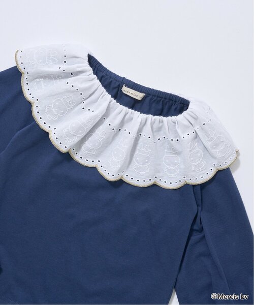 Lycee mine(リセマイン)の「【Miffy】【ソフトコットン】コットンレース衿トップス(Tシャツ/カットソー・キッズ・ネイビー/オフホワイト/ベージュ系その他/ライトピンク・130cm/110cm/140cm/120cm/100cm)」の11枚目の写真