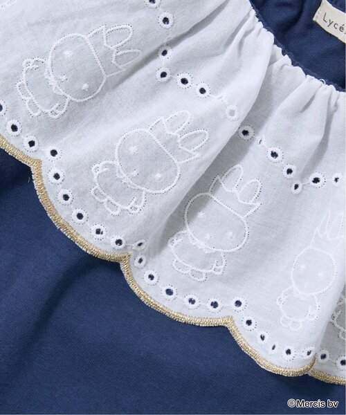 Lycee mine(リセマイン)の「【Miffy】【ソフトコットン】コットンレース衿トップス(Tシャツ/カットソー・キッズ・ネイビー/オフホワイト/ベージュ系その他/ライトピンク・130cm/110cm/140cm/120cm/100cm)」の12枚目の写真