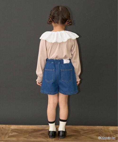 セール】【Miffy】【ソフトコットン】コットンレース衿トップス（T