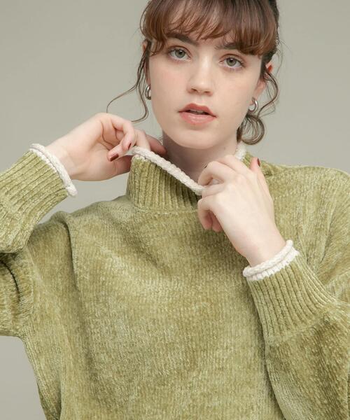 モールヤーンハイネックニットプルオーバー（ニット/セーター）｜URBAN