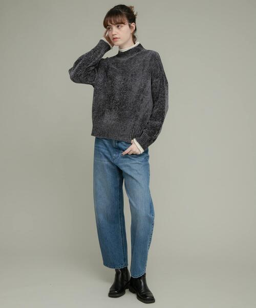 URBAN RESEARCH Sonny Label(アーバンリサーチサニーレーベル)の「モールヤーンハイネックニットプルオーバー(ニット/セーター・レディース・チャコールグレー/ベージュ/グリーン系その他・FREE)」の16枚目の写真