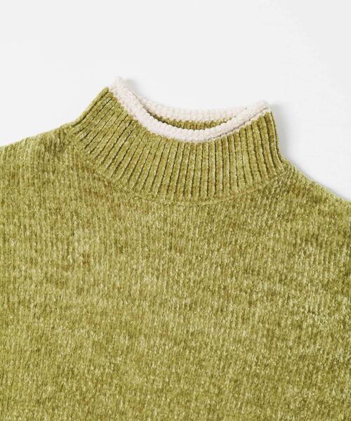 URBAN RESEARCH Sonny Label(アーバンリサーチサニーレーベル)の「モールヤーンハイネックニットプルオーバー(ニット/セーター・レディース・チャコールグレー/ベージュ/グリーン系その他・FREE)」の4枚目の写真