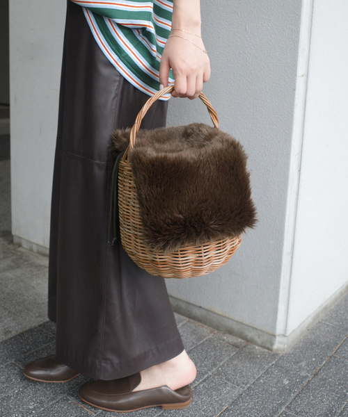 美品✨The Bagmati　 ザバグマティ　かごバッグ caramel 美品✨The Bagmati ザバグマティ かごバッグ caramel ザバグマティ