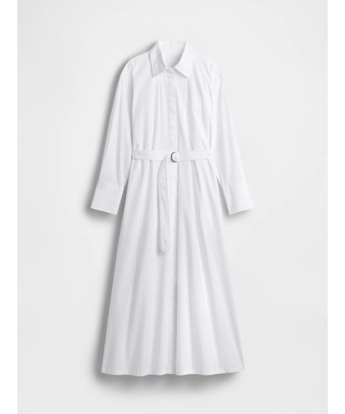 GapStudio ポプリン ベルト マキシシャツドレス（ワンピース