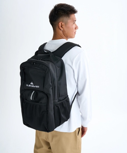 Quiksilver(クイックシルバー)の「BY THE SEA 32L /クイックシルバーリフレクター付きバックパック・リュック(バックパック/リュック・メンズ・ブラック/ブラック系その他・FREE)」の11枚目の写真