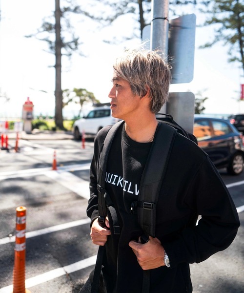 Quiksilver(クイックシルバー)の「BY THE SEA 32L /クイックシルバーリフレクター付きバックパック・リュック(バックパック/リュック・メンズ・ブラック/ブラック系その他・FREE)」の16枚目の写真