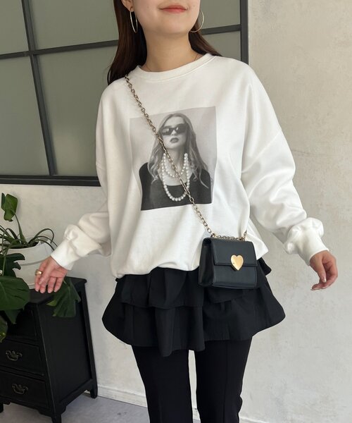 prose verse（プロズヴェール）の「レイヤードフリルミニスカート（スカート・レディース・オフホワイト/ブラック・MEDIUM/LARGE）」の19枚目の写真