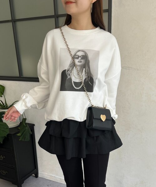 prose verse（プロズヴェール）の「レイヤードフリルミニスカート（スカート・レディース・オフホワイト/ブラック・MEDIUM/LARGE）」の20枚目の写真