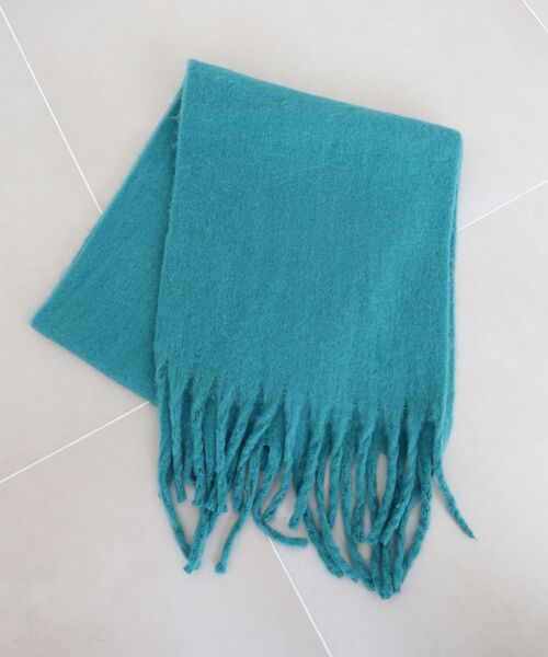 le.coeur blanc（ルクールブラン）の「《WEB限定アイテム》ビッグフリンジストール（ストール/ショール・レディース・グレー/イエロー/グリーン・FREE）」の7枚目の写真