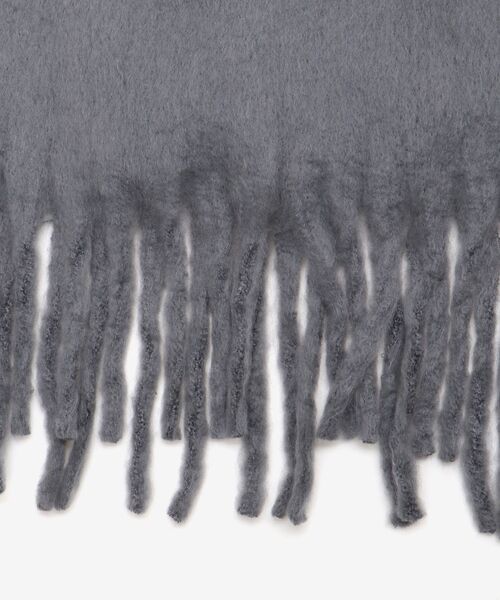 le.coeur blanc（ルクールブラン）の「《WEB限定アイテム》ビッグフリンジストール（ストール/ショール・レディース・グレー/イエロー/グリーン・FREE）」の4枚目の写真