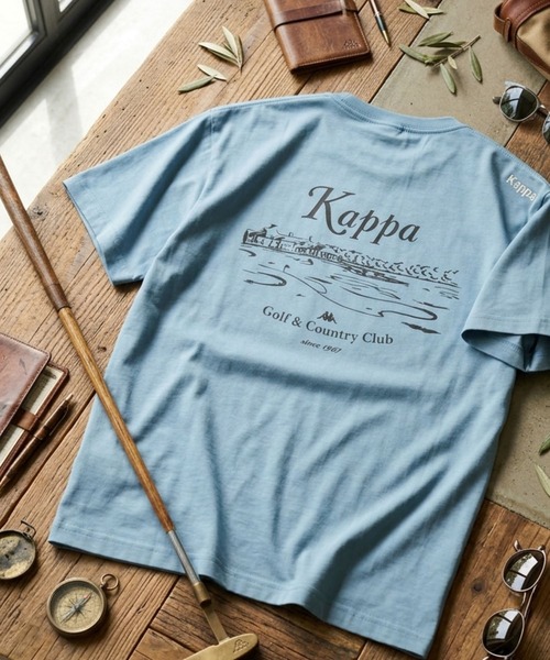 Kappa(カッパ)の「≪ウェルネスシリーズ≫バックグラフィック ユニセックスTシャツ(Tシャツ/カットソー・レディース・ホワイト/ブラック/サックスブルー・LARGE/MEDIUM/SMALL)」の3枚目の写真