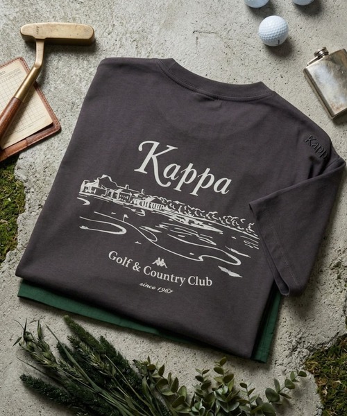 Kappa(カッパ)の「≪ウェルネスシリーズ≫バックグラフィック ユニセックスTシャツ(Tシャツ/カットソー・レディース・ホワイト/ブラック/サックスブルー・LARGE/MEDIUM/SMALL)」の1枚目の写真