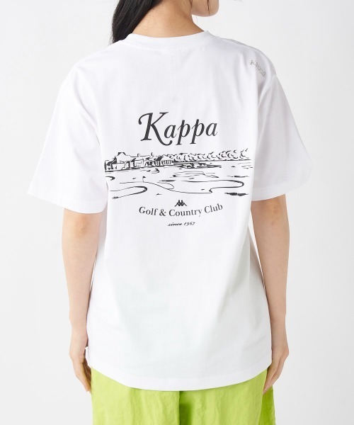 Kappa(カッパ)の「≪ウェルネスシリーズ≫バックグラフィック ユニセックスTシャツ(Tシャツ/カットソー・レディース・ホワイト/ブラック/サックスブルー・LARGE/MEDIUM/SMALL)」の7枚目の写真