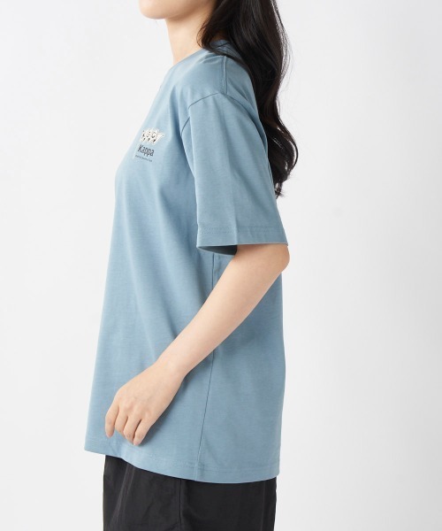 Kappa(カッパ)の「≪ウェルネスシリーズ≫バックグラフィック ユニセックスTシャツ(Tシャツ/カットソー・レディース・ホワイト/ブラック/サックスブルー・LARGE/MEDIUM/SMALL)」の10枚目の写真