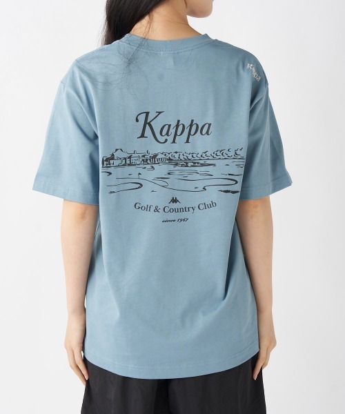 Kappa(カッパ)の「≪ウェルネスシリーズ≫バックグラフィック ユニセックスTシャツ(Tシャツ/カットソー・レディース・ホワイト/ブラック/サックスブルー・LARGE/MEDIUM/SMALL)」の11枚目の写真