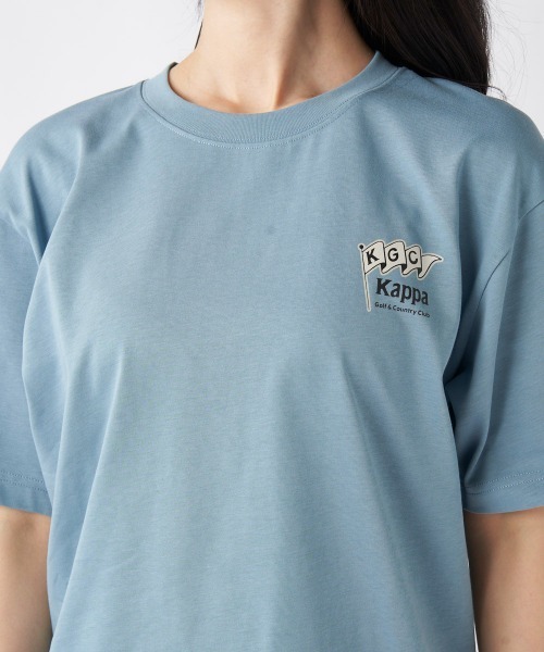 Kappa(カッパ)の「≪ウェルネスシリーズ≫バックグラフィック ユニセックスTシャツ(Tシャツ/カットソー・レディース・ホワイト/ブラック/サックスブルー・LARGE/MEDIUM/SMALL)」の12枚目の写真