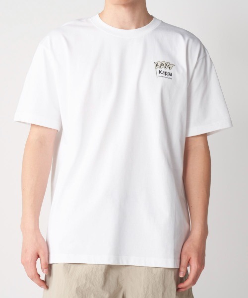 Kappa(カッパ)の「≪ウェルネスシリーズ≫バックグラフィック ユニセックスTシャツ(Tシャツ/カットソー・レディース・ホワイト/ブラック/サックスブルー・LARGE/MEDIUM/SMALL)」の22枚目の写真