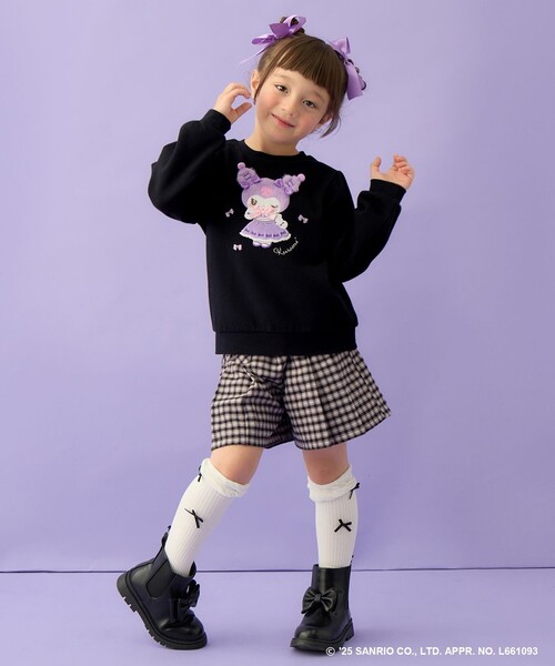 セール】【マイメロディ＆クロミ×ANY KIDS】アップリケ トレーナー