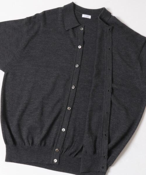 crepuscule（クレプスキュール）の「『別注』crepuscule×URBAN RESEARCH　H-G Knit Shirts（ニット/セーター・メンズ・ダークブラウン/グレー/ブラウン系その他/ブラック・1/2）」の13枚目の写真